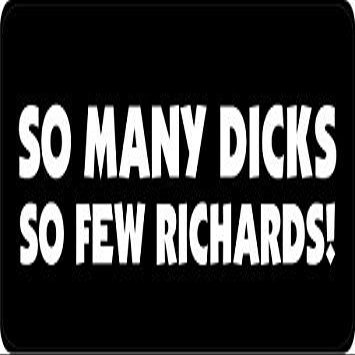3 - So Many Dick's So Few Richards Hard Hat/Biker Helmet Sticker BS 1039