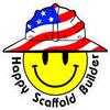 3 - Happy Scaffold Builder Smiley USA Hardhat Oilfield Helmet Toolbox Sticker H897 view 1