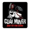 3 - Coal Miner Bad To The Bone Hard Hat Helmet Sticker Sons of Coal H918 view 1
