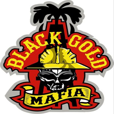 3 - Black Gold Mafia Hard Hat Helmet Sticker Sons of Coal H914