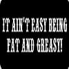 3 - It Ain't Easy Being Fat And Greasy Hard Hat/Biker Helmet Sticker BS 1311 view 1