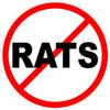 3 - No Rats Text Union Oilfield Hard Hat/Helmet Sticker HH812 view 1