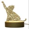 Innerest 3D Night Lamp Illusion Kids Night Light Bedside Nursery Room Dcor Light Table Lamp (Cat_01) view 1