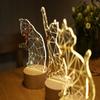 Innerest 3D Night Lamp Illusion Kids Night Light Bedside Nursery Room Dcor Light Table Lamp (Cat_01) view 4