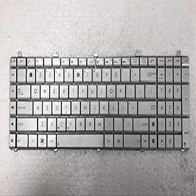 New for Asus N55 N55X N55S N55SF N55SL N75S N75SF N75SL US Silver Replacement Keyboard MP-11A13US69202