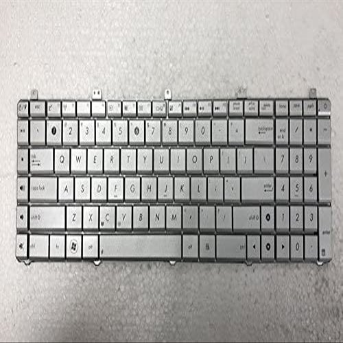 New for Asus N55 N55X N55S N55SF N55SL N75S N75SF N75SL US Silver Replacement Keyboard MP-11A13US69202