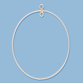 WireJewelry Sterling Silver Chandelier Component Round 38mm - Pack of 2