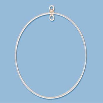WireJewelry Sterling Silver Chandelier Component Round 38mm - Pack of 2