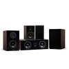 Fluance Elite High Definition Compact Surround Sound Home Theater 5.0 Channel Speaker System Including 2-Way Bookshelf, Center Channel and Rear Surround Speakers - Walnut (SX50WC) view 1