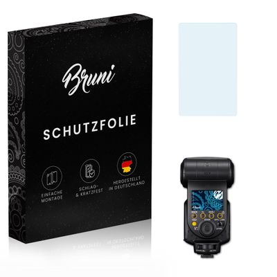 Bruni Screen Protector compatible with Sony HVL-F60M Protector Film, crystal clear Protective Film (2X)