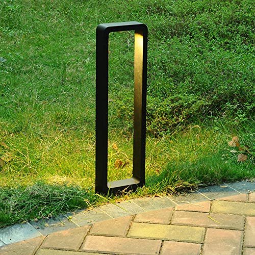 LUMINTURS 10W LED Landscape Path Light Fixture, Outdoor Pathway Light Lamp, Landscape Post Lamp, Gardern Accent Pathway and Spread Area Lighting 60cm-Height Warm White