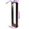 LUMINTURS 10W LED Landscape Path Light Fixture, Outdoor Pathway Light Lamp, Landscape Post Lamp, Gardern Accent Pathway and Spread Area Lighting 60cm-Height Warm White view 2