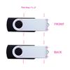 Custom Printed White Swivel USB Flash Drives QTY 50 (8GB, Black) view 2