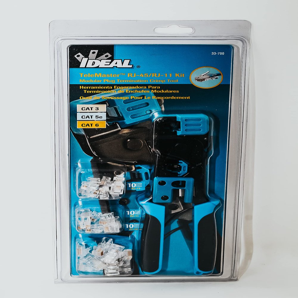 Ideal 33-700, Rj-11, Rj-45 Telemaster Crimp Kit, Pack of 4 pcs