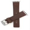 Bandini Replacement Watch Band for Apple Watch 42mm/44mm, Brown, Leather, Stainless Steel Buckle, Fits Series 6, 5, 4, 3, 2, 1 view 1