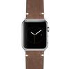 Bandini Replacement Watch Band for Apple Watch 42mm/44mm, Brown, Vintage, Leather, Minimal Stitch, Stainless Steel Buckle, Fits Series 6, 5, 4, 3, 2, 1 view 2