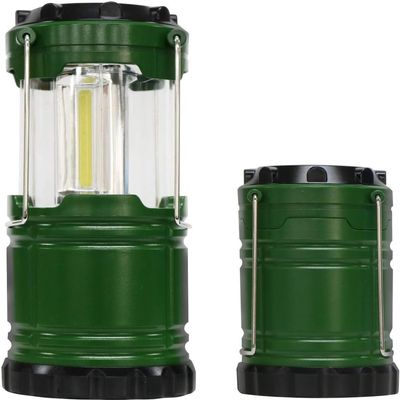 Trade One Travel Clock, Travel Light, Green, S/Diameter 2.8 x 4.2 - 6.2 - 6.1 inches (7.1 x 10.7 - 15.6 cm), L/Diameter 3.4 x 4.9 - 7.2 inches (8.7 x 12.4 - 18.3 cm), Sliding Handy Lantern, Set of 2