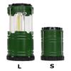 Trade One Travel Clock, Travel Light, Green, S/Diameter 2.8 x 4.2 - 6.2 - 6.1 inches (7.1 x 10.7 - 15.6 cm), L/Diameter 3.4 x 4.9 - 7.2 inches (8.7 x 12.4 - 18.3 cm), Sliding Handy Lantern, Set of 2 view 2