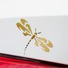 Angdest Dragon Fly (Metallic Gold) (Set of 2) Premium Waterproof Vinyl Decal Stickers for Laptop Phone Accessory Helmet Car Window Bumper Mug Tuber Cup Door Wall Decoration view 3
