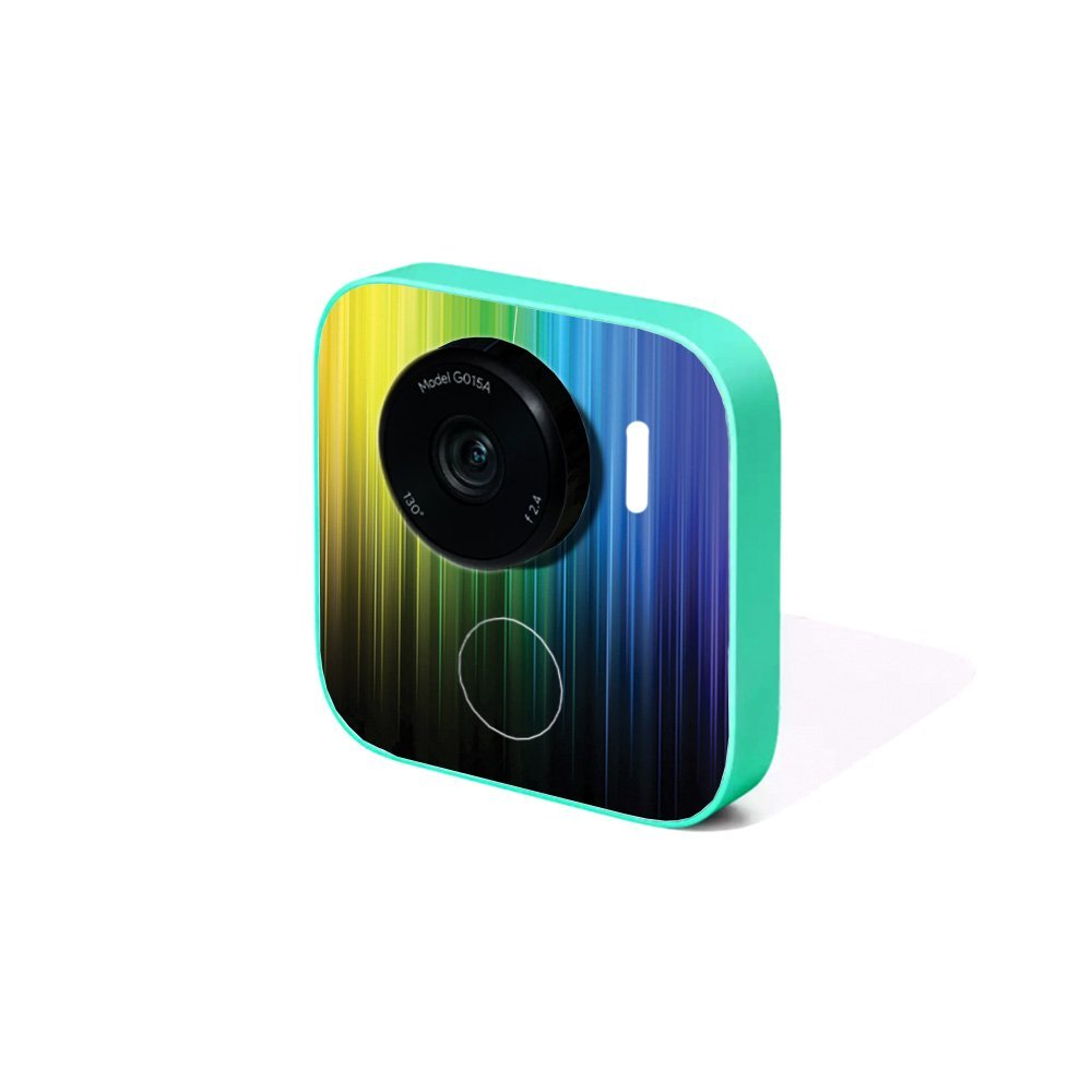 MightySkins Skin Compatible with Google Clips Camera - Rainbow Streaks | Protective, Durable, and Unique Vinyl Decal wrap Cover | Easy to Apply, Remove, and Change Styles | Made in The USA