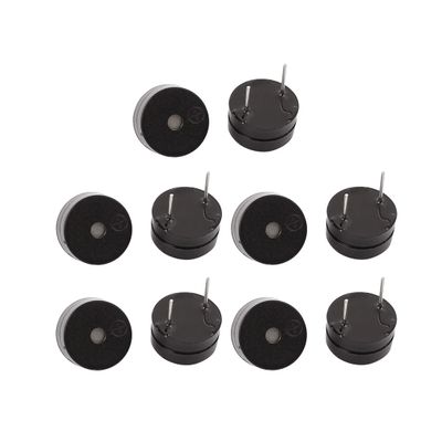 Aexit 10pcs DC Security & Surveillance 5V Active Buzzer Magnetic Continous Beep Tone Alarm 12mm Horns & Sirens x 6.5mm