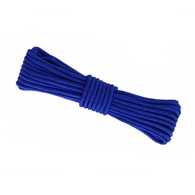 FANCY PUMPKIN Colorful Nylon Rope 65ft - 6mm Braided Rope Multipurpose Rope, Blue