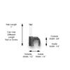 THE CIMPLE CO Single Coaxial Cable Clips 1/4 in - Indoor/Outdoor Cable Fasteners for Coax, Ethernet, CAT, Wires, and Tubing - Wire Clips with Nails 1/4 Inch (6mm) - 10 PCS, Black view 4