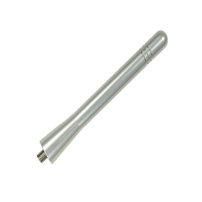 AntennaMastsRus - Made in USA - 4 Inch Silver Aluminum Antenna is Compatible with GMC Acadia (2016-2019)