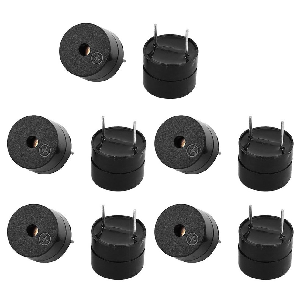 Aexit 10pcs DC Security & Surveillance 12V Active Buzzer Magnetic Continous Beep Tone Alarm 12mm Horns & Sirens x 9.5mm