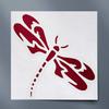 ANGDEST Dragon Fly (Burgundy) (Set of 2) Premium Waterproof Vinyl Decal Stickers for Laptop Phone Accessory Helmet Car Window Bumper Mug Tuber Cup Door Wall Decoration view 1
