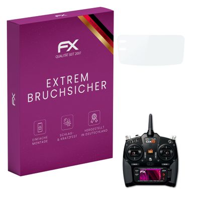 atFoliX Plastic Glass Protective Film compatible with Spektrum DX6, 9H Hybrid-Glass FX Screen Protector