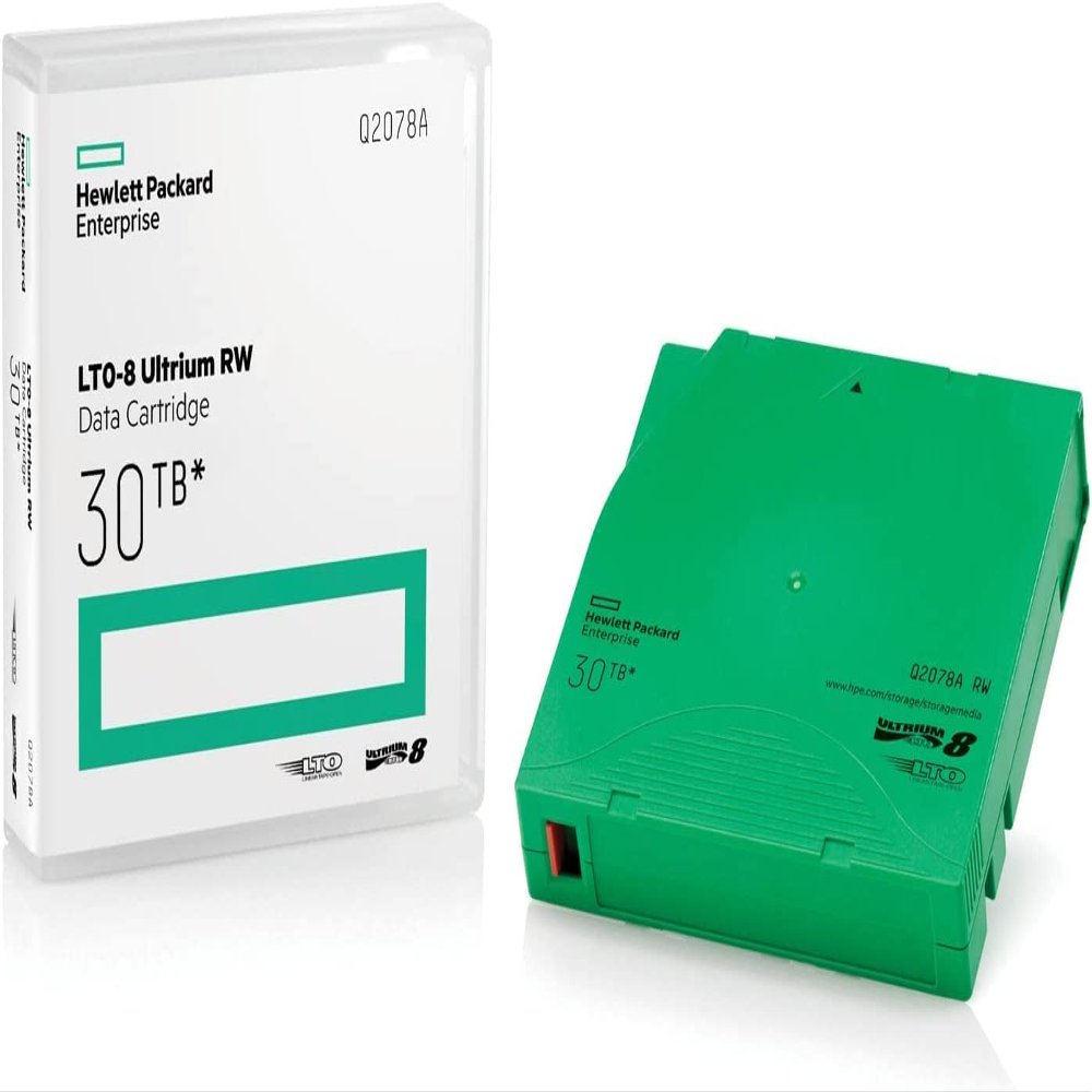 10 Pack Q2078A- HP LTO Ultrium 8, 12TB/ 30TB, Part # Q2078A- 10 HP LTO-8 Tapes