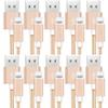 10pcs 2m Nylon Compatible with for Apple iPhone 5 6 7 8 Plus X XS 11 Max XR SE iPad Pro Mini Air iPod Data sync Charger Cable Cord view 1
