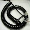 DIY-BizPhones Black Glossy 9' Ft Handset Cord Compatible with Xblue Phone X16 XB-1670 X16DTE X 2020 3030 4040 Series Curly Coil Vivid Blue Titanium Metallic Charcoal Silver 00 86 92 view 1