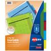Avery Big Tab Insertable Plastic Dividers, Multicolor, 5-Tab view 1