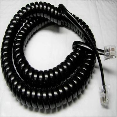 5-Pack Black 12Ft Handset Cord Compatible with Cortelco Standard Phone