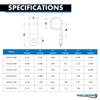 Kable Kontrol Nylon Cable Clamps  RType 1-1/2 Diameter  100 Pcs - Nylon 6-6 Screw Mount Wire Clamps Cord Clips Mounting Fastener Clips Cord Clamp for Industrial & Automotive Use - White/Natural view 2