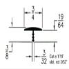 RetroArcade.us Arcade Game .75 Inch White T-Molding, T Molding, 250 Foot Roll view 2