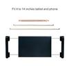 Foldable Phone Tablet Stand, Flexible Universal 360 Rotating Clip Holder, Bed Desk Lazy iPad Clamp Mount, Adjustable Long Arm Metal Bracket for Samsung Android iPhone 4-14" Device (1 arm, Balck Gold) view 3