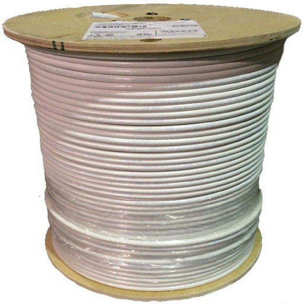 RG6 Coax Cable White Digital In House Cable 1000 Feet F677TSVV-XP-White