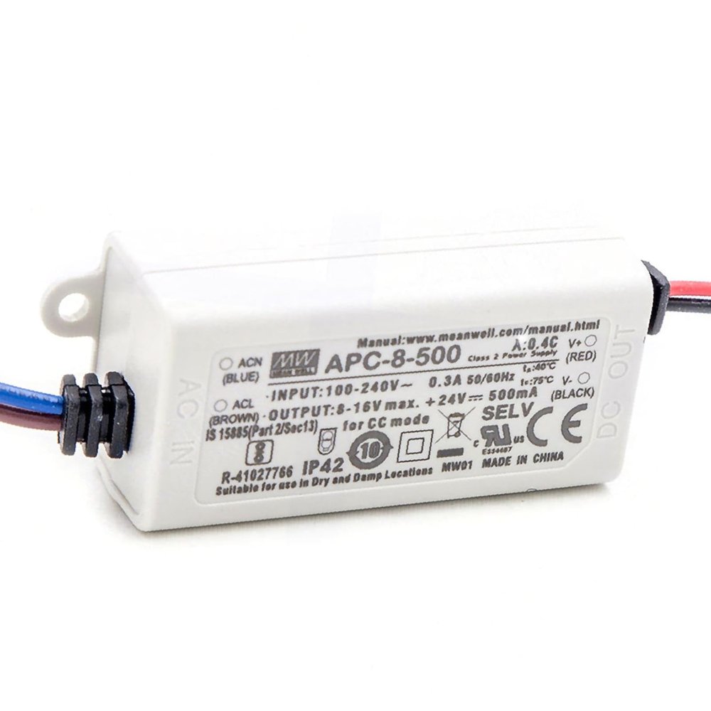 LED Driver 8W 16V 500mA 8-500 AC-DC Switching Power Supply 8 Series C.C Power Supply