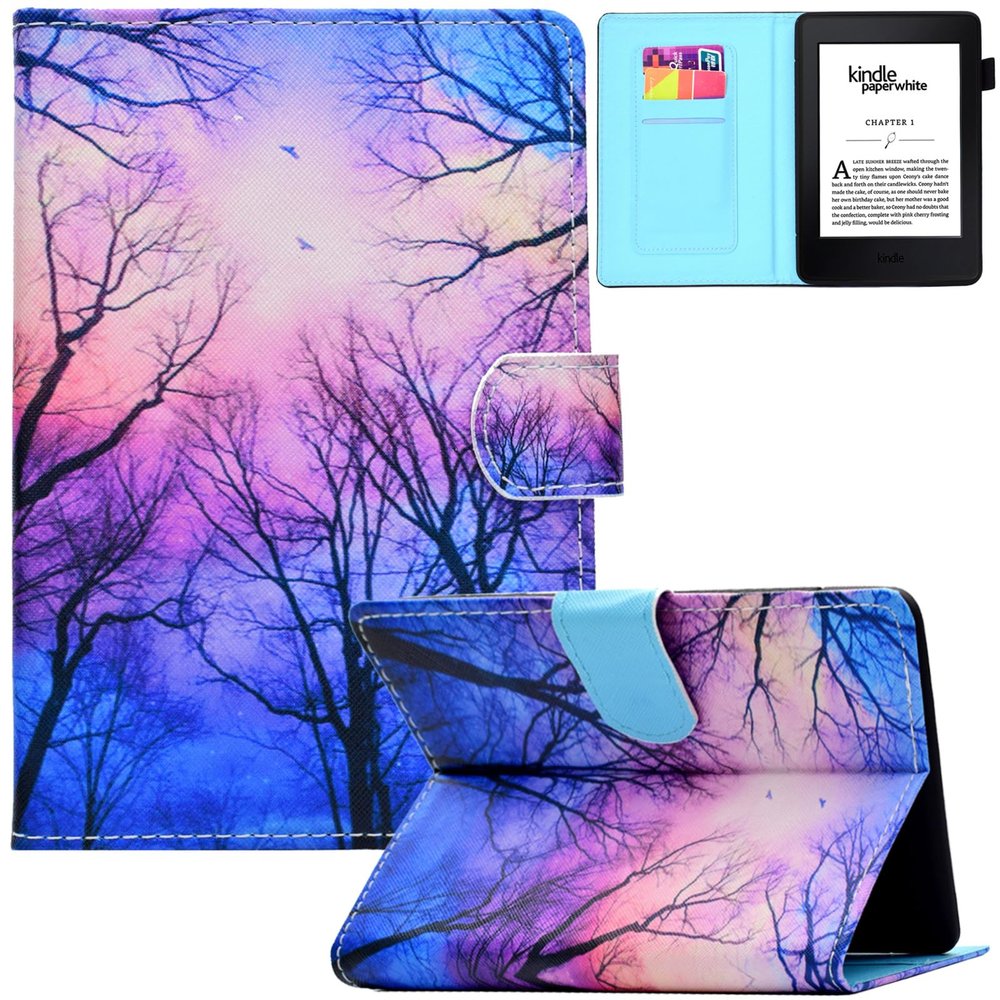Artyond Case for Kindle Paperwhite, PU Leather Folio Card Slots Case with Auto Sleep/Wake Cover For Amazon Kindle Paperwhite 123 (Fits All 2012, 2013, 2015 and 2016 Versions), Twilight