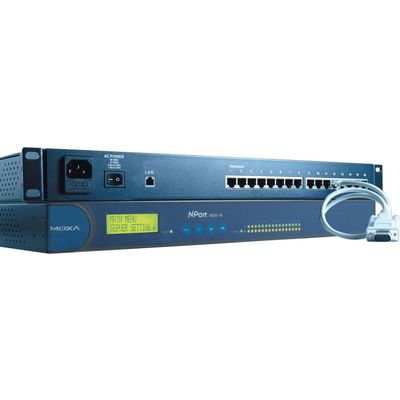 MOXA NPort 5630-8 8-Port Device Server, 10/100 Ethernet, RS-422/485, RJ-45 8pin, 15KV ESD, 110V *