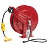 Reelcraft L 70100 123 9G Spring Retractable Cord Reel, 12 AWG/3 Conductors x 100', 15 AMP, Tri-tap GFCI Outlet, Cord Included view 1