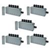 SuperInk 5 Set 15A 5-Gang Junction Box Weatherproof Outdoor Switched with 5 x Push Switches w/indicators and 6 x 20mm Cable Gland and Remote Power Switch IP66 Rated (5PK Box, 5PK Remote Control) view 1