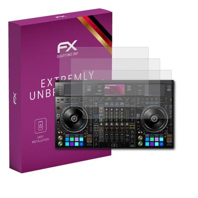 atFoliX Plastic Glass Protective Film compatible with Pioneer DDJ-RZX, 9H Hybrid-Glass FX Screen Protector (Set of 1)