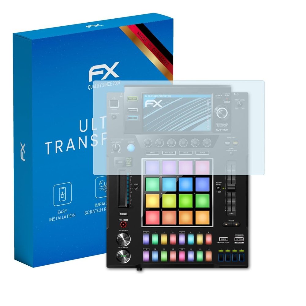 atFoliX Screen Protection Film compatible with Pioneer DJS-1000 Screen Protector, ultra-clear FX Protective Film (3X)