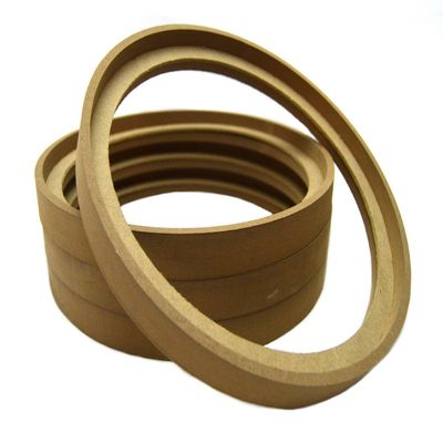2 Pair 12" MDF Wood Speaker Subwoofer Mounting Spacer Rings Recessed with Bezel
