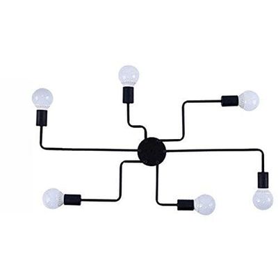 the egalleria Vintage Lamps For Living Room Iluminacion Ceiling Light (6 Heads-A Style)