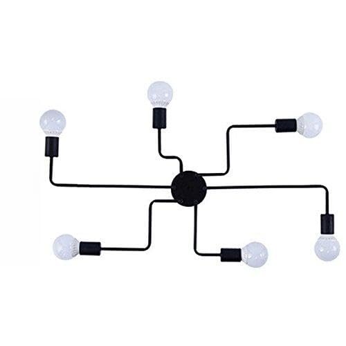 the egalleria Vintage Lamps For Living Room Iluminacion Ceiling Light (6 Heads-A Style)